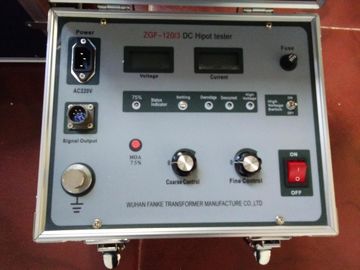 Appareil de contrôle à haute tension de Hipot de CC de 120KV 3mA, équipement de test actuel de fuite de petite taille